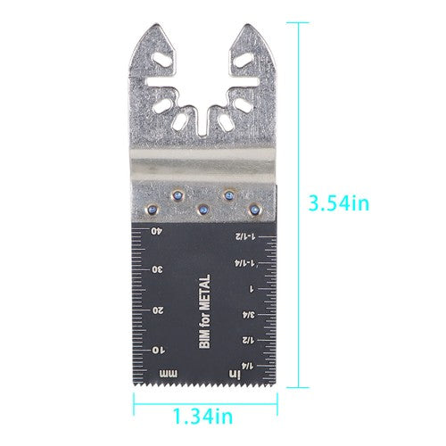 DURAFORCE 20 Pcs 35-89mm Bi-Metal Oscillating Multi Tool Saw Blades Wood Metal Cut Cutter
