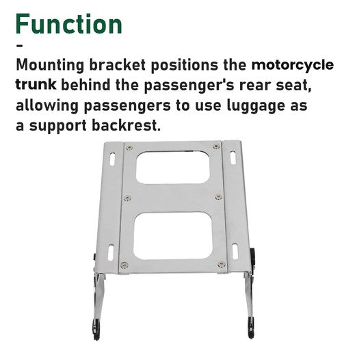 DURAFORCE Detachable Two-Up Luggage Trunk Mounting Luggage Rack For Harley Touring 14-26