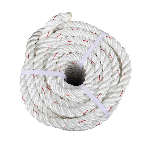 DURAFORCE 1"×120ft Double Braid Polyester Rope 3400lbs Breaking Strength Strong Pulling