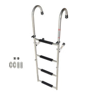 DURAFORCE New Stainless Steel Folding Telescoping Ladder Dock Ladder 2 Step+2 Step USA