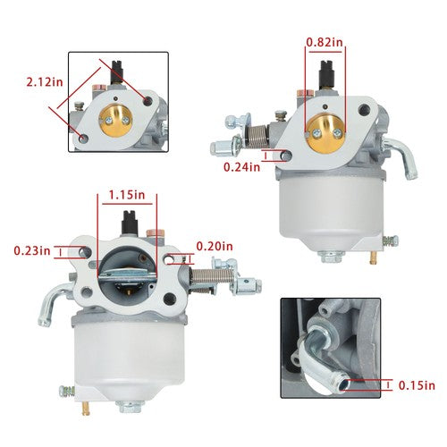 DURAFORCE Carburetor With Fuel Pump & Filter For Ezgo TXT 1991-Up 295cc Golf Carts