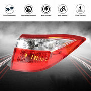 DURAFORCE For 14-16 Toyota Corolla Red Tail Light Signal Lamp Right Passenger Side Outer