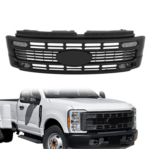 DURAFORCE For Ford F250 2023 2024 Super Duty XL/XLT Black Plastic Grille Front Upper New