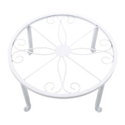 DURAFORCE 4PCS Plant Stand for Flower Pot Potted Holder Indoor Outdoor Metal 9in