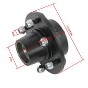 DURAFORCE New 2 Sets 6-Lug 5.5" Trailer Wheel Hub Kits Fits For 6,000 lbs#42 Trailer Hubs