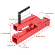 DURAFORCE Trailer Hitch 2" Clamp On Receiver Tractor Bucket Mount Adapter For Deere Bobcat
