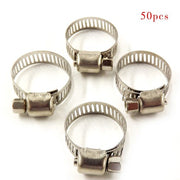 DURAFORCE 3/4"-1"Adjustable Stainless Steel Drive Hose Clamps Fuel Line Worm Clip 50pcs