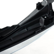 DURAFORCE Front Bumper Grille Grill W/Chrome Eyelid Molding For 2016-18 Honda Civic Sedan
