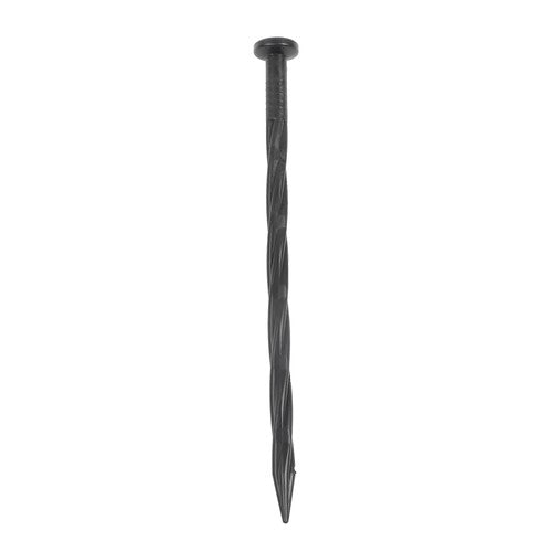 DURAFORCE 200 Pcs 8 Inch Spiral Pointed Garden Stakes For Landscape Edging Weed Barrier