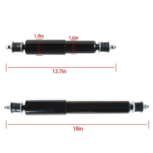 DURAFORCE 4x Front Shocks & Rear Shock Absorbers For EZGO TXT G&E Golf Cart 1994+ 76418-01