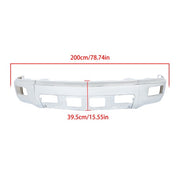 DURAFORCE Chrome Front Bumper For Chevy Silverado 1500 2014-2015 with Fog Light Cutouts