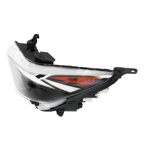DURAFORCE Black Halogen LH/Driver w/LED Headlight Projector For Hyundai Elantra 2021-2022