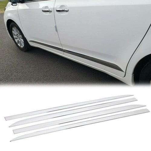 4 Pcs Outside Door Body Side ABS Molding Chrome Trim for Toyota Sienna 2011 2020