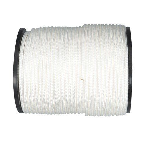 DURAFORCE 3/8in × 500ft Nylon Solid Braid Rope High UV Abrasion Resistance Industrial