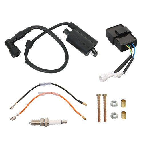 DURAFORCE For Kawasaki Ignition Coil CDI W/ Spark Plug Kit ATV Bayou 300 KLF300B 1988-2004