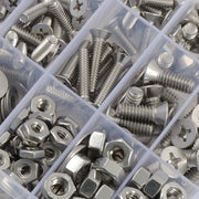 DURAFORCE 720pcs Nuts And Bolts Assortment Kit Machine Screws #6-32 #8-32 #10-24 #1/4-20