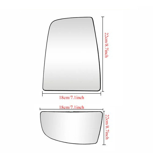 Upper Lower Mirror Glass Left Driver Side for Ford Transit 150 250 350