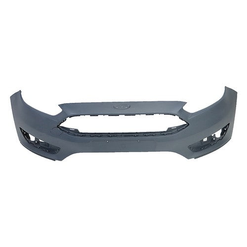 DURAFORCE Front Bumper Cover+Upper Grille+Fog Light For Ford Focus 2015-2018 Plastic