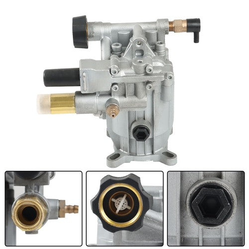 DURAFORCE Pressure Washer Pump Horizontal 3/4" Shaft - MAX 3000 PSI 2.5 GPM Oil Sealed