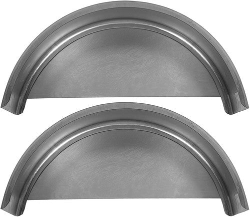 Pair Round Single Axle Trailer Fenders Backs for 14-16 Inch Wheels