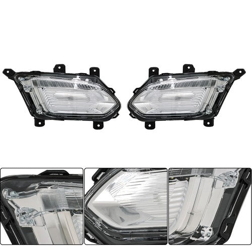 DURAFORCE For Chevy Equinox L LT LS 16-17 LH+RH Front Daytime Running Fog Lights Assembly