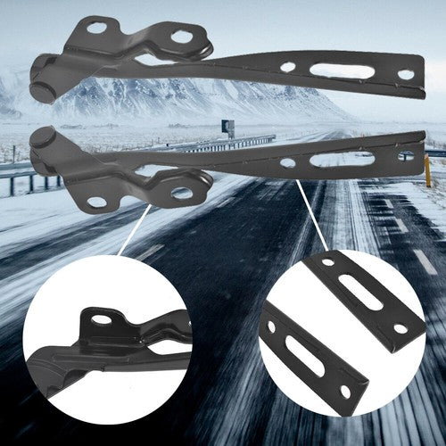 DURAFORCE 1Pair Right&Left Hood Hinge Steel Fit For Honda Accord 2013-2016 2017 HO1236133
