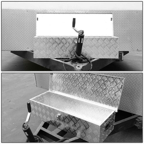 DURAFORCE 30" Aluminum Truck Pickup ATV Camper Tool Box Trailer Flatbed RV Storage w/ Lock