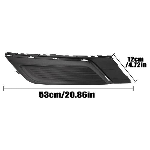 Left Front Fog Light Lamp Cover & Bezel Trim Fits Ford Fusion 2017-2018 Chrome
