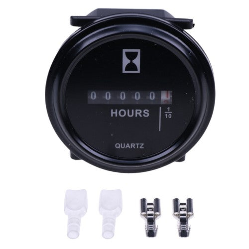 DURAFORCE 10-80V Hour Meter 2420009 for Hobbs Stewart Warner Models DC Quartz