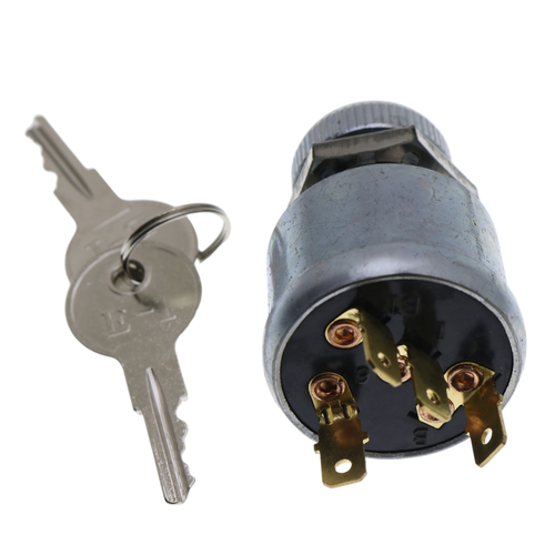 DURAFORCE For EZGO Golf Cart 1975-up 4 Terminal Ignition Key Switch w/ Lights 33639-G01
