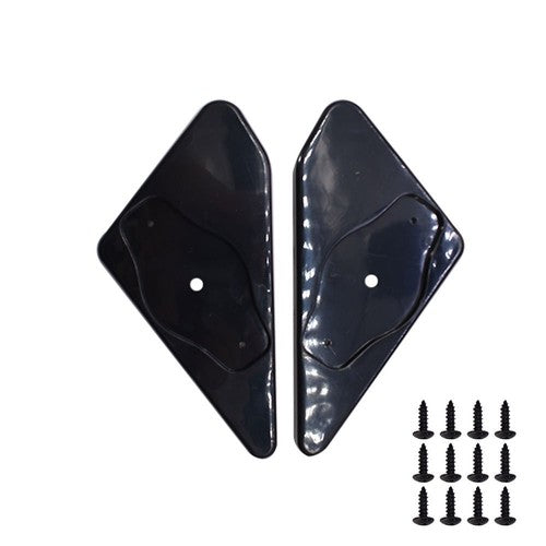 DURAFORCE BLACK Universal F1 style Car Racing Reamview side Wing Mimos Convex Glass 2X