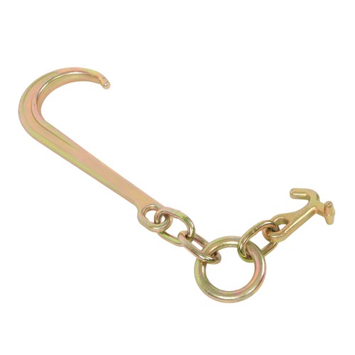DURAFORCE 15 Inch G70 J Hook w/T-J Hook 5400 Lbs Working Load Limit Towing Hooks