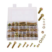 DURAFORCE 236PCS M6 M8 M10 Heavy Duty Bolts and Nuts Assortment Kit Grade 8.8 Alloy Steel
