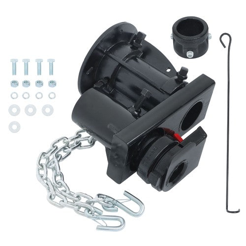 DURAFORCE Steel C5G X 12''-16 Fifth Wheel to Gooseneck Adapter W/ 7-1/2" For Rv Trailer