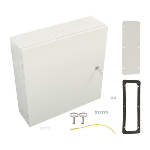 DURAFORCE Wall Mount Junction Box 20x20x6" Carbon Steel Electrical Enclosure IP65 w/ Lock