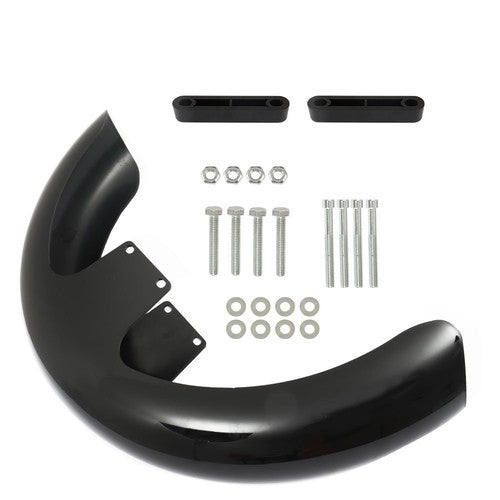 DURAFORCE 19" Wheel Wrap Front Fender bright black A For Touring Electra Glide USA