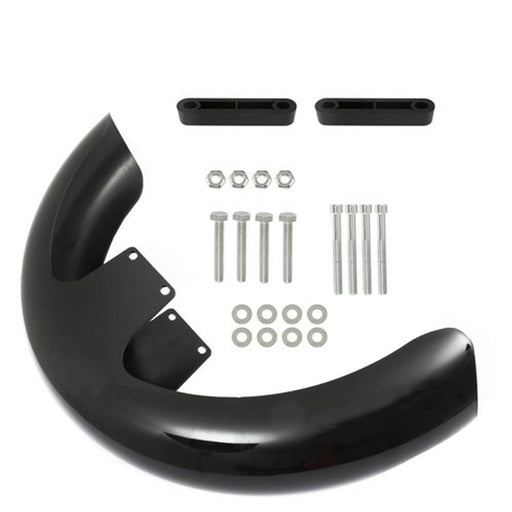 DURAFORCE 19" Wheel Wrap Front Fender bright black A For Touring Electra Glide USA