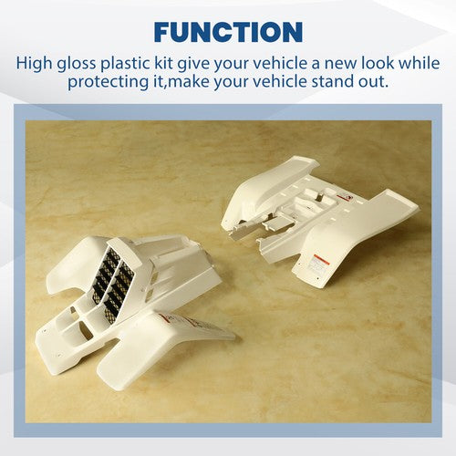 White Fenders Gas Tank Plastics Kits Grill for Yamaha Banshee 350 YFZ350