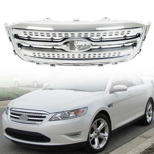 DURAFORCE Front Bumper Cover & Front Upper Grille Fit For Ford Taurus 2010 11 2012