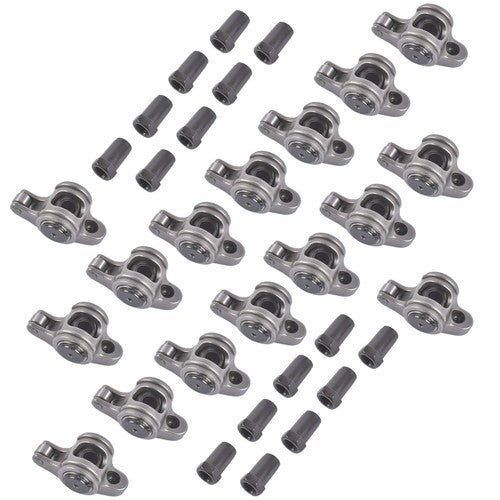 DURAFORCE 16Pcs 17-4PH Stainless Steel Rocker Arms for Pontiac 287-455 V8 4.3L 1.65 Ratio