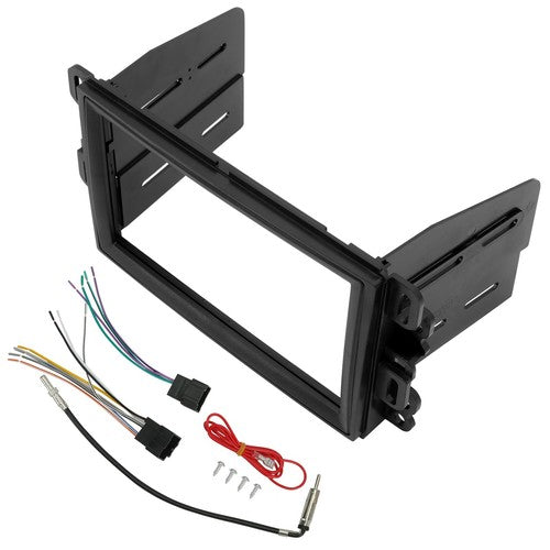 Double Din Dash Kit Stereo Radio Installation With Wire Harness For Chevrolet