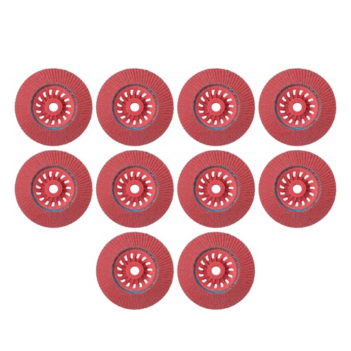 DURAFORCE Type 29 Ceramic Grain Flap Sanding Discs 10 PCS 4-1/2" x 7/8" 80 Grits