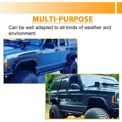 Lower Door Side Panel Armor for Jeep Cherokee XJ 4-Door 1984-2001