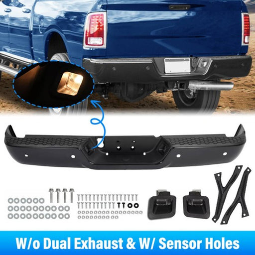DURAFORCE Rear Bumper Assembly for Ram 2500 3500 2013-2018 with Sensor Holes