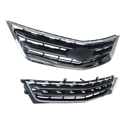 DURAFORCE 2PCS Black Front Upper & Lower Grille For Chevrolet Impala 2014-2020 Chrome New