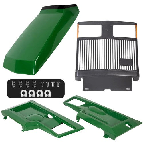 DURAFORCE For John Deere 415 425 445 455 Upper Hood & LH RH Side Panels & Front Grille