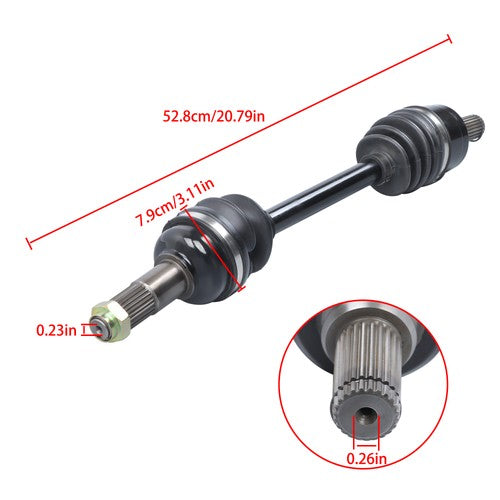 DURAFORCE Rear Left/Right CV Axles Drive Shaft ATV For Yamaha Grizzly 700 2007-2014