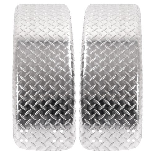 DURAFORCE 2-Pack 14 Gauge Aluminum Diamond Plate Round Trailer Cargo Fender 9" X 31" X 15"