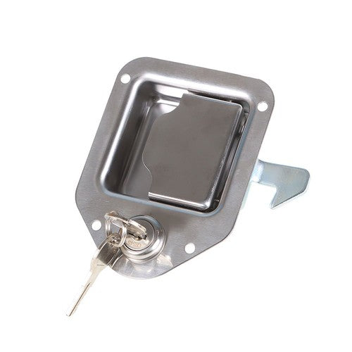 DURAFORCE 4-3/8" x 3-1/4" 2 Stainless Door Lock For RV Trailer Toolbox Handle Latch Key