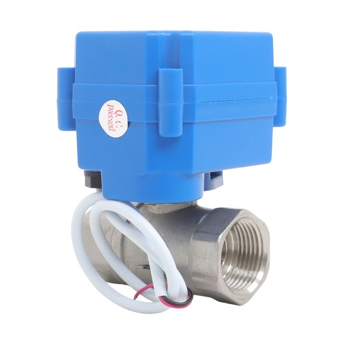 DURAFORCE Solid Motorized Ball Valve 1in Full Port SS 9-24V AC/DC NC Auto Return